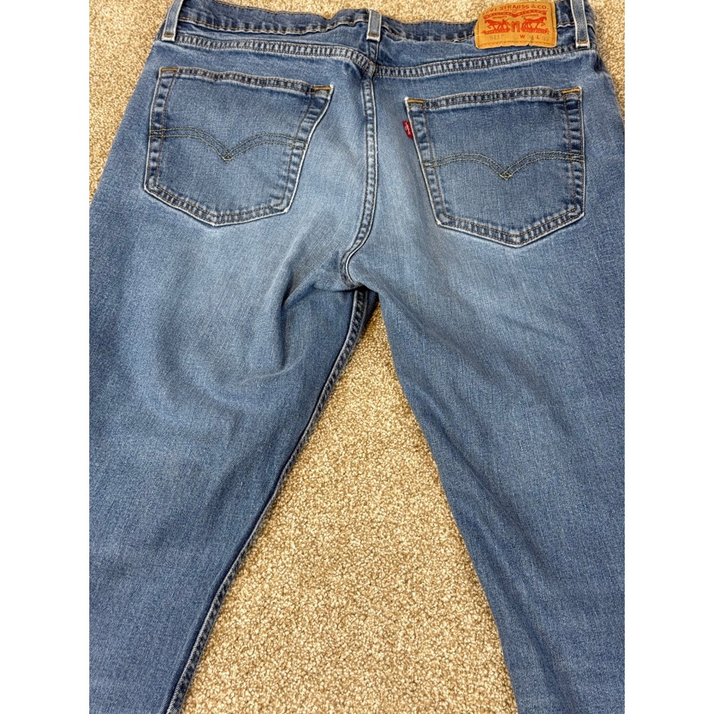Levi Strauss 511 Slim Fit Jeans Medium Wash Blue‎ Denim W36 L32 36x32 - Picture 6 of 16